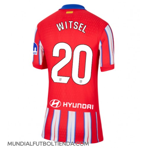 Camiseta Atletico Madrid Axel Witsel #20 Primera Equipación Replica 2024-25 para mujer mangas cortas